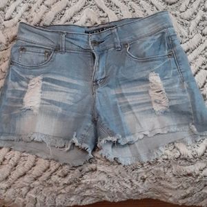 Distressed shorts